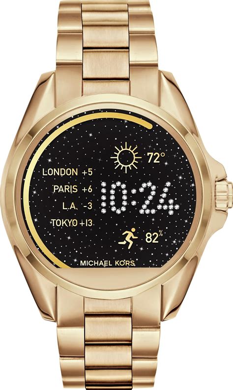 michael kors gold tone bradshaw watch|Michael Kors gen bradshaw smartwatch.